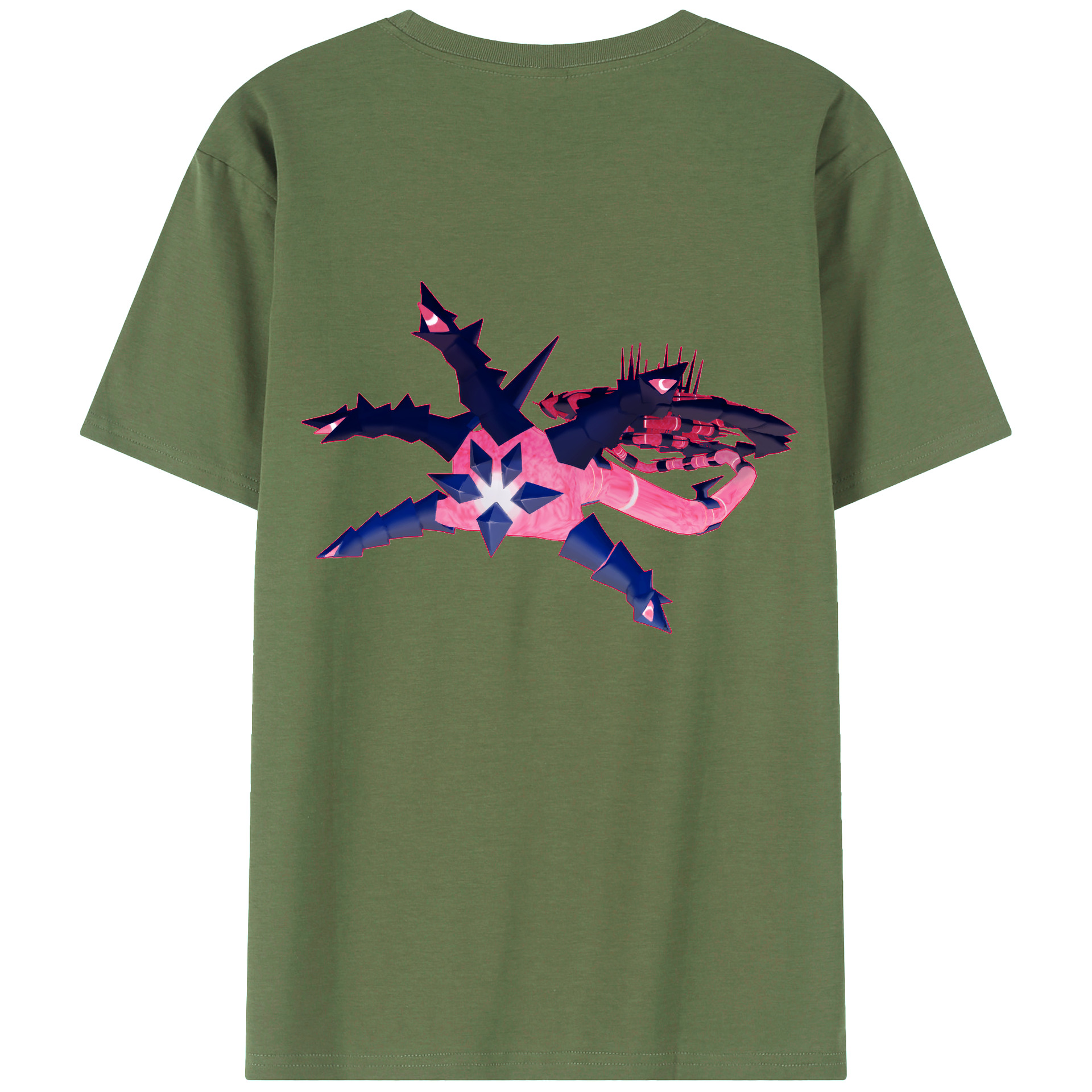 （画像用） ポケットモンスター Pokémon 綿100％ メンズ半袖Tシャツ（バックプリント） 通気性